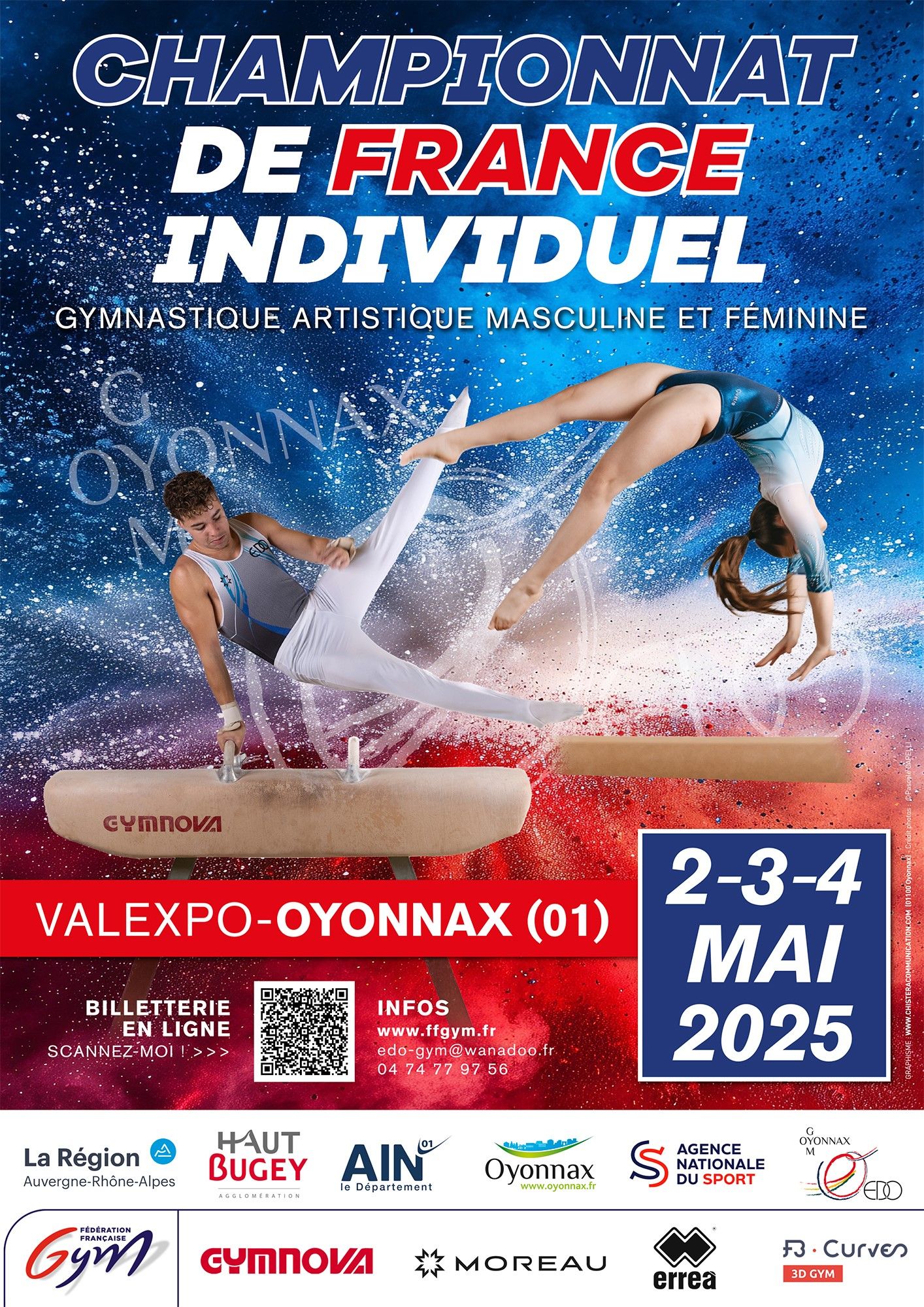 Championnat France à Oyonnax du 2/05 au 4/05 – Individuels
