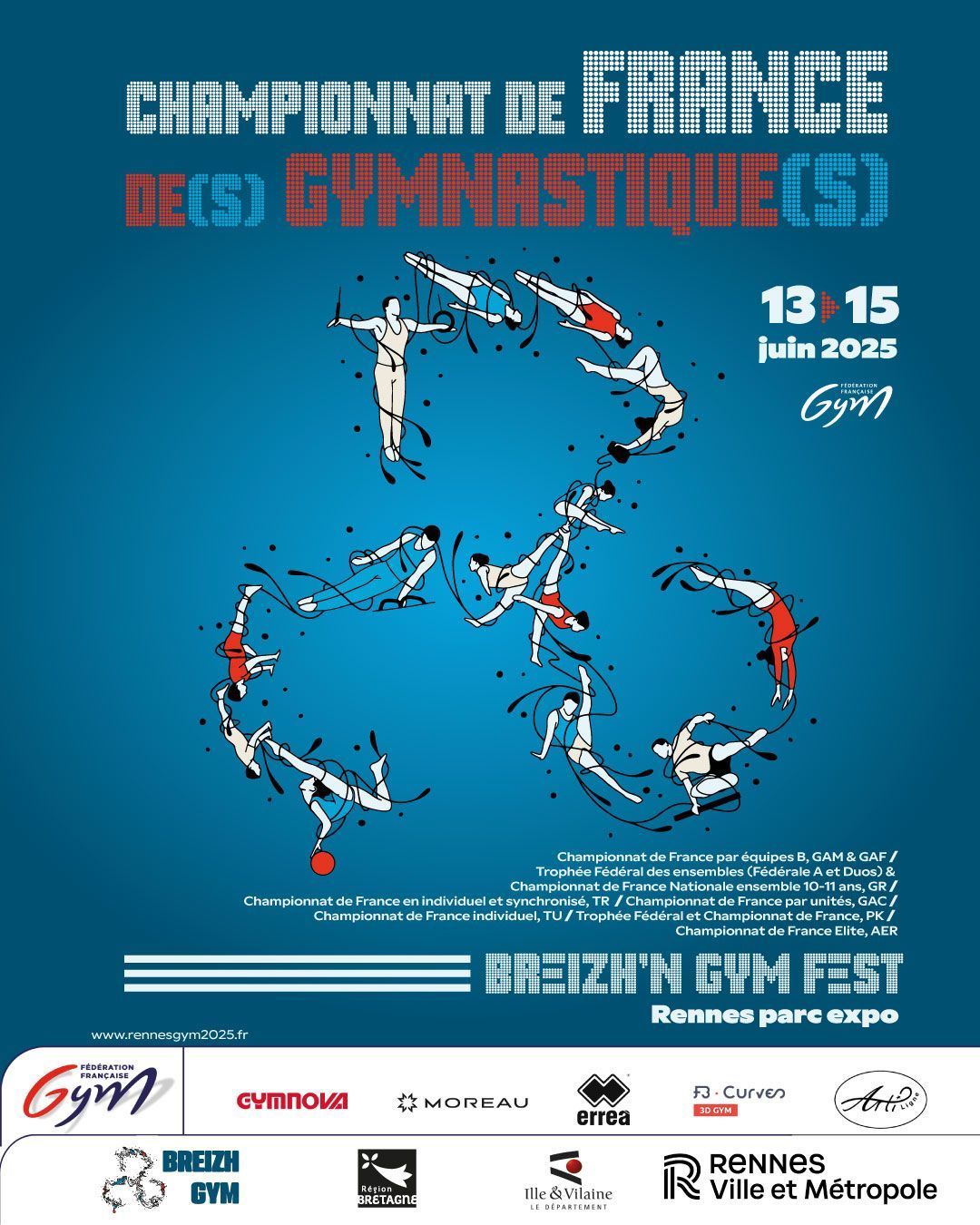 CHAMPIONNAT DE FRANCE EQUIPES à Rennes du 13 au 15 Juin 2025